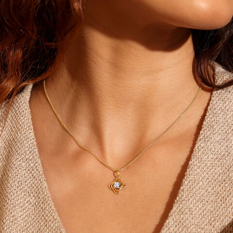 Twisted Glow Diamond Pendant