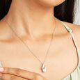 Timeless Pearl Silver Pendant & Chain,,hi-res view 2