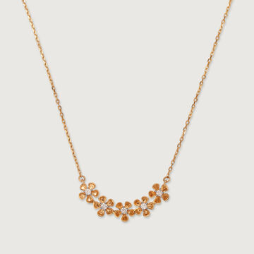 Lumina Blossom 14KT Gold & Diamond Necklace