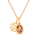 Mia 14KT Rose Gold & Amethyst Pendant,,hi-res view 4