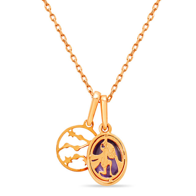 Mia 14KT Rose Gold & Amethyst Pendant,,hi-res image number null