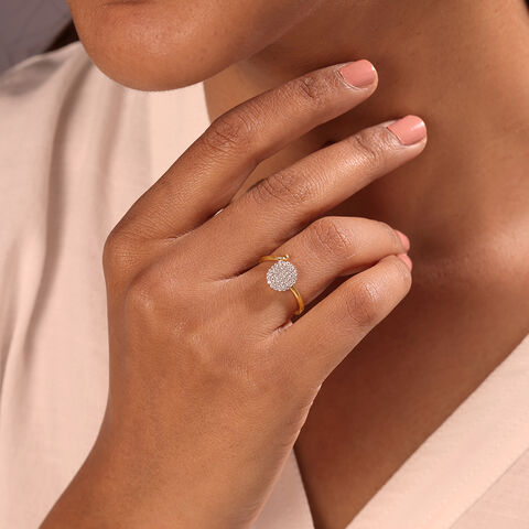 Glowing Halo 14KT Gold & Diamond Ring