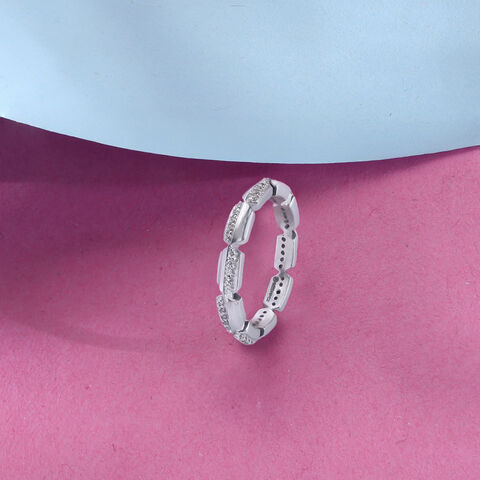 Gleam Link Silver Ring