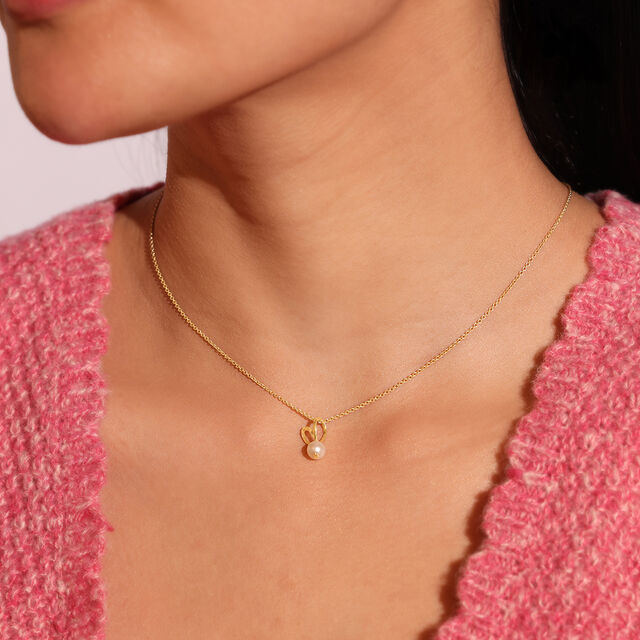 Bunny Love Pearl Pendant,,hi-res image number null