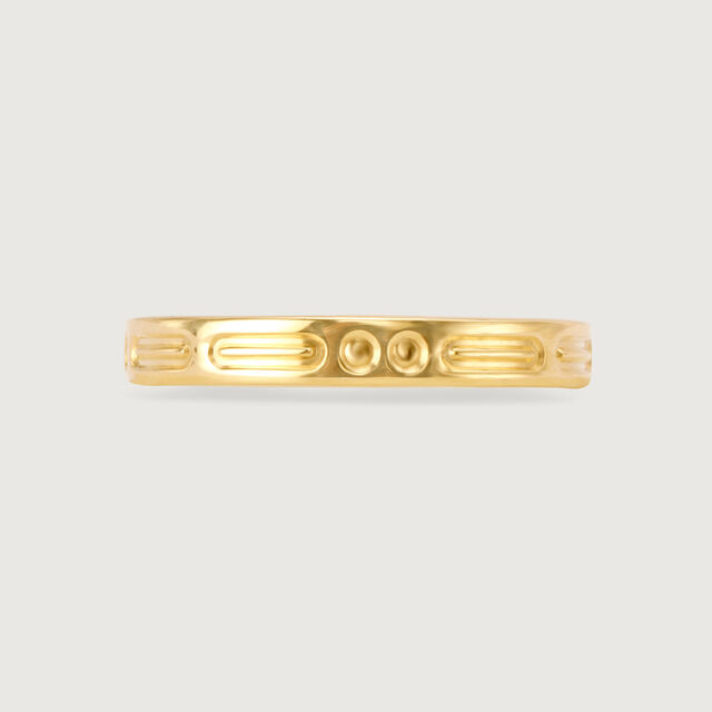 Heartfelt Band 18KT Gold Couple Ring-Single Piece,,hi-res image number null