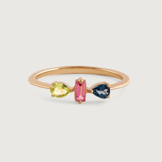 Gem Prism Tourmaline & Gold Finger Ring,,hi-res image number null