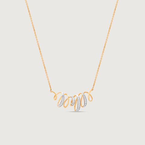 Graceful Flow Diamond Necklace