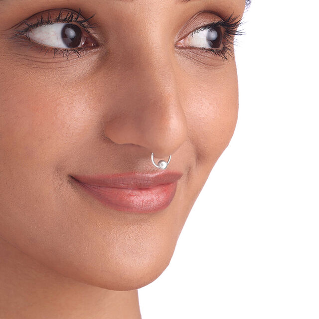 Chic Orb Silver Septum Ring,,hi-res image number null