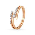 14KT Rose Gold Core Diamond Finger Ring,,hi-res view 1