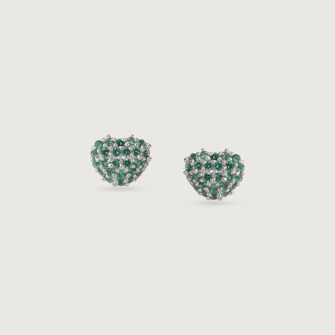 Chic Mint Silver Earrings and Necklace Set
