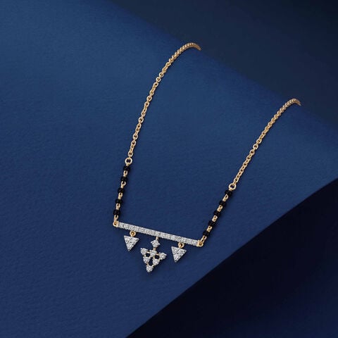 Chic Cascading Diamond Mangalsutra