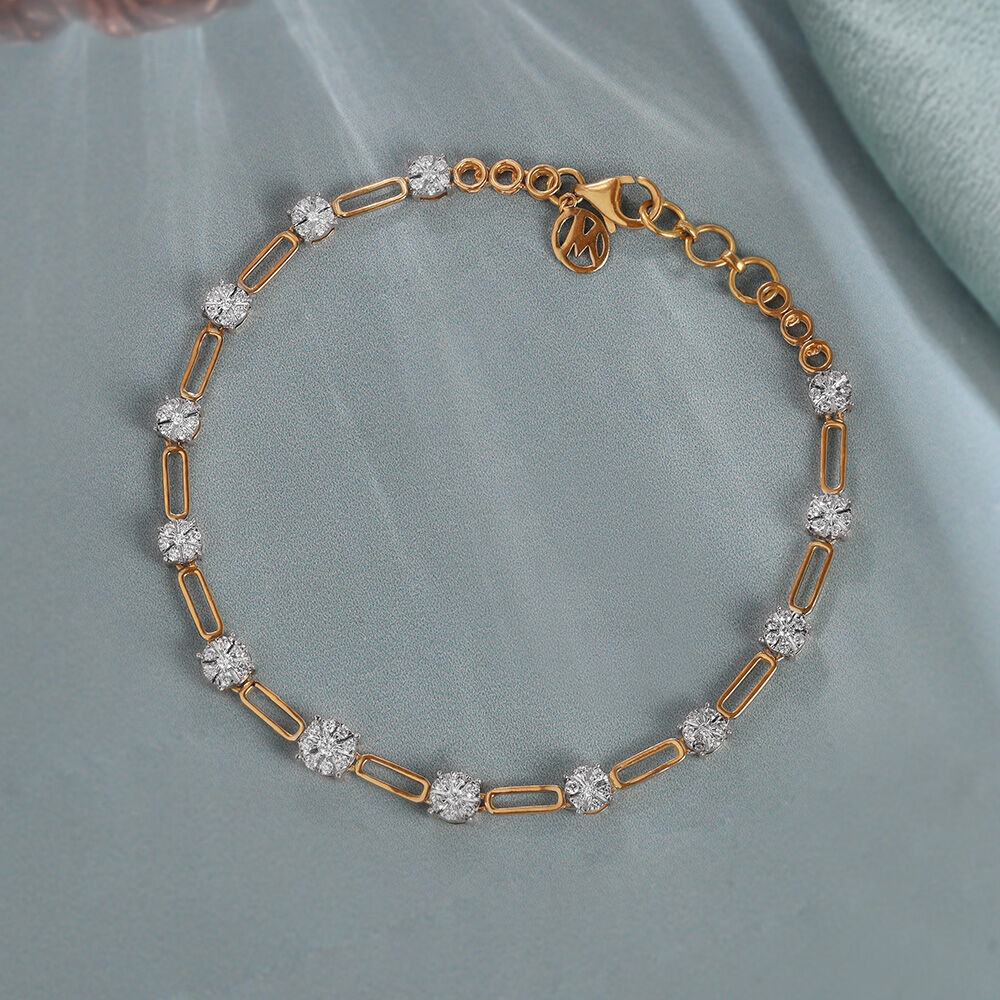 Bracelets Buy Trendy Gold Diamond Bracelet for Women Online Mia By Tanishq