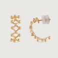 Elegant Cascade Gold Drop Earrings,,hi-res view 4