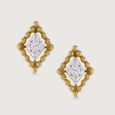 Sequine Radiance Gold & Diamond Stud Earrings,,hi-res view 3