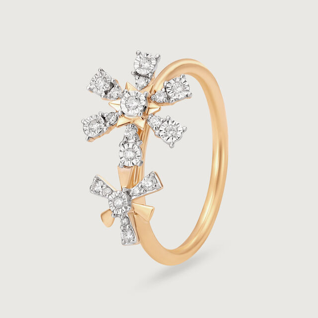 Twinkling Romance 14KT Diamond Finger Ring,,hi-res view 3