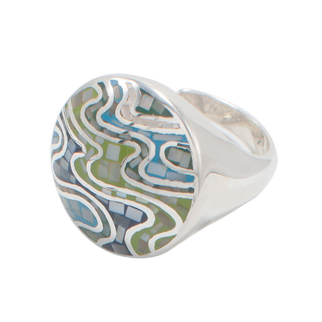 Capture The Ocean In A Silver Ring,,hi-res image number null