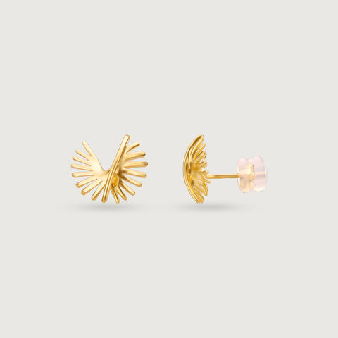 Bold Radiant Gold Stud Earrings