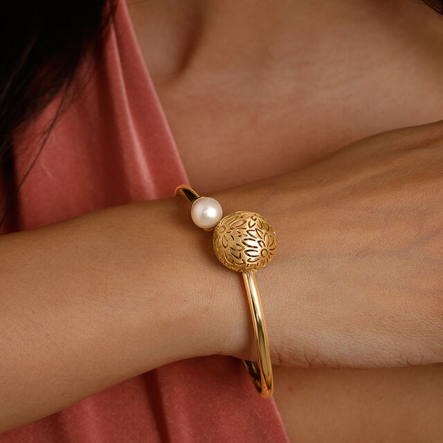 Artful Accent Pearl Bangle,,hi-res image number null