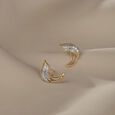 Dancing Breeze 14 Kt Gold & Diamond Stud Earrings,,hi-res view 1
