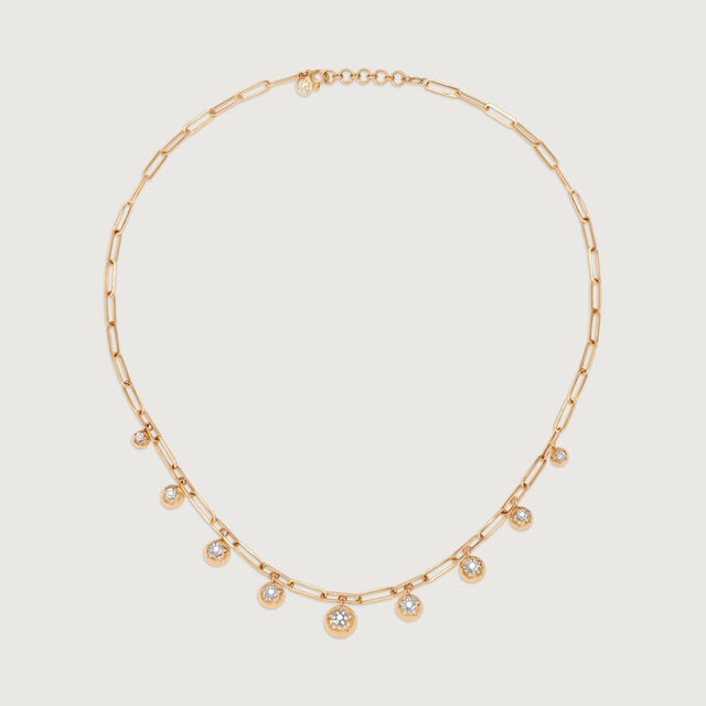 Night Sky Dangles 14KT Diamond Necklace,,hi-res image number null