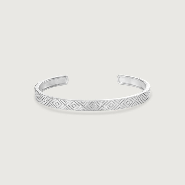 Geometric Pattern Silver Kada,,hi-res image number null