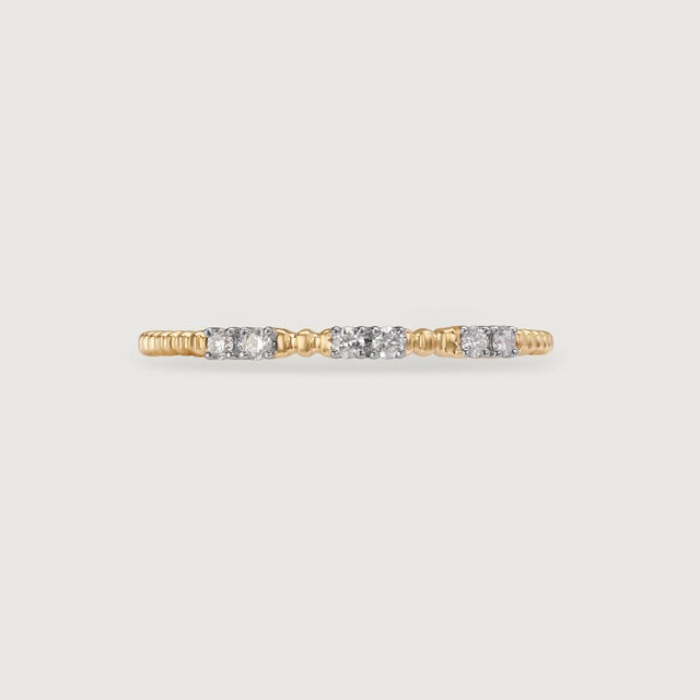 Timeless Sparkle 14KT Gold & Diamond Finger Ring,,hi-res image number null