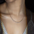 Radiant Strobe Gold & Diamond Necklace,,hi-res view 3