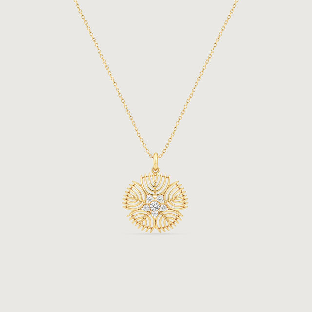 Sculpted Aura Diamond Pendant,,hi-res image number null