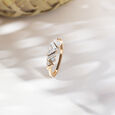 Basketry Vibes Gold and Diamond Finger Ring,,hi-res view 1
