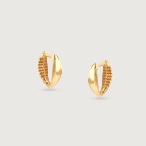 Sculpted Luxe Gold Hoop Earrings