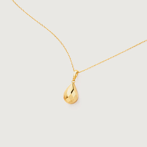 Molten Gold Drop Pendant