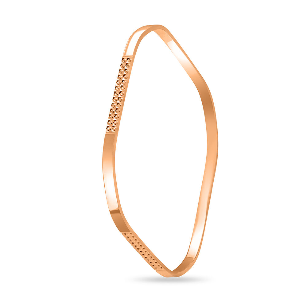 Rose gold solid bangle top