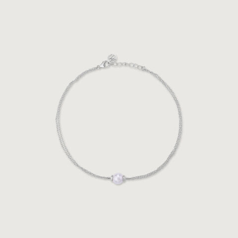 Elegant Glow Silver Anklet