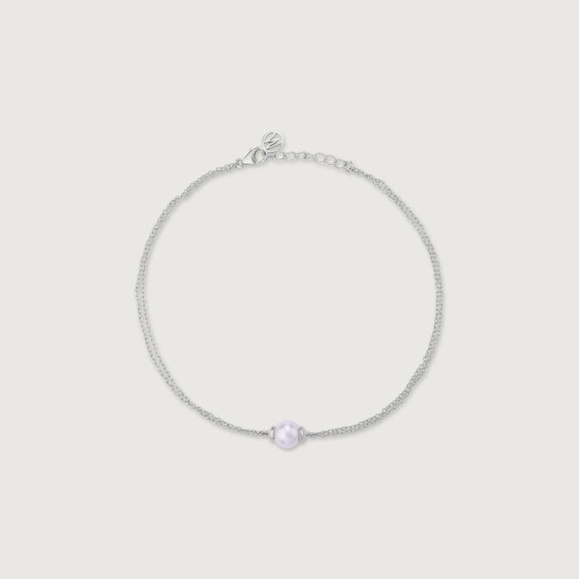 Elegant Glow Silver Anklet,,hi-res image number null