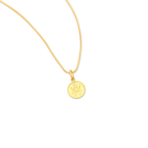 Divine Lakshmi Gold Pendant