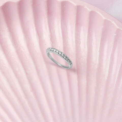 Glitz Shine Silver Finger Ring