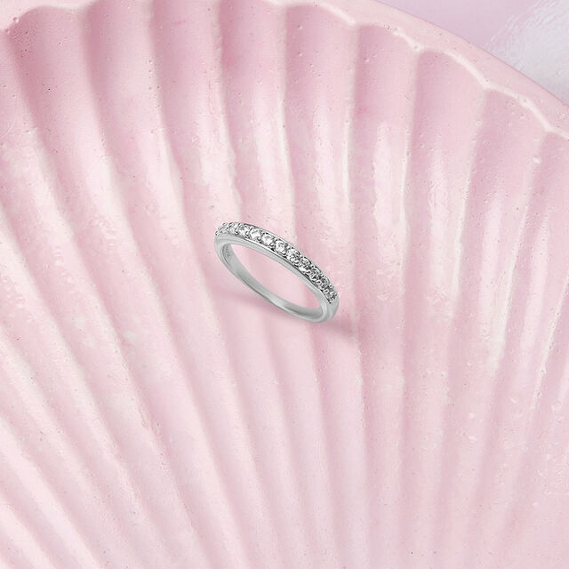 Glitz Shine Silver Finger Ring,,hi-res image number null