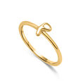Letter P 14KT Yellow Gold Initial Ring,,hi-res view 3