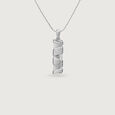 Wrapped Texture Silver Pendant,,hi-res view 3