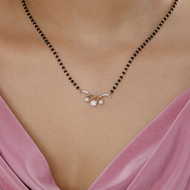 Twilight Swirls Gold and Diamond Mangalsutra,,hi-res image number null