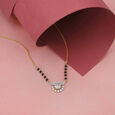 Sleek Tiered Diamond Mangalsutra,,hi-res view 1