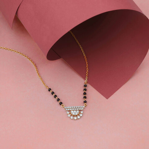 Sleek Tiered Diamond Mangalsutra