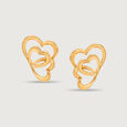 Cupid Edit Hearts Symphony 14KT  Gold Stud Earrings,,hi-res view 3