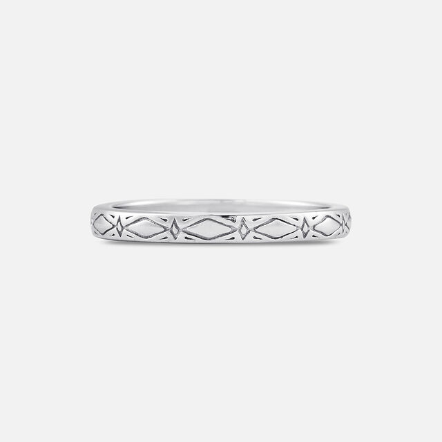Engraved Accent Silver Finger Ring,,hi-res image number null