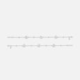Floral Link Silver Anklet,,hi-res view 3