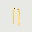 Subtle Flex Gold Hoop Earrings,,hi-res view 3