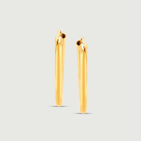Subtle Flex Gold Hoop Earrings