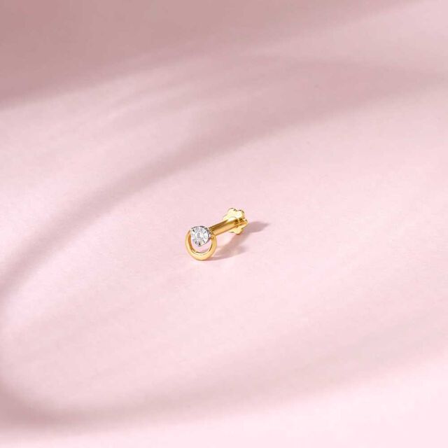Dainty Sparkle Diamond Nose Pin,,hi-res image number null