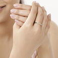 18 KT White Gold Minimal Diamond Ring,,hi-res view 3