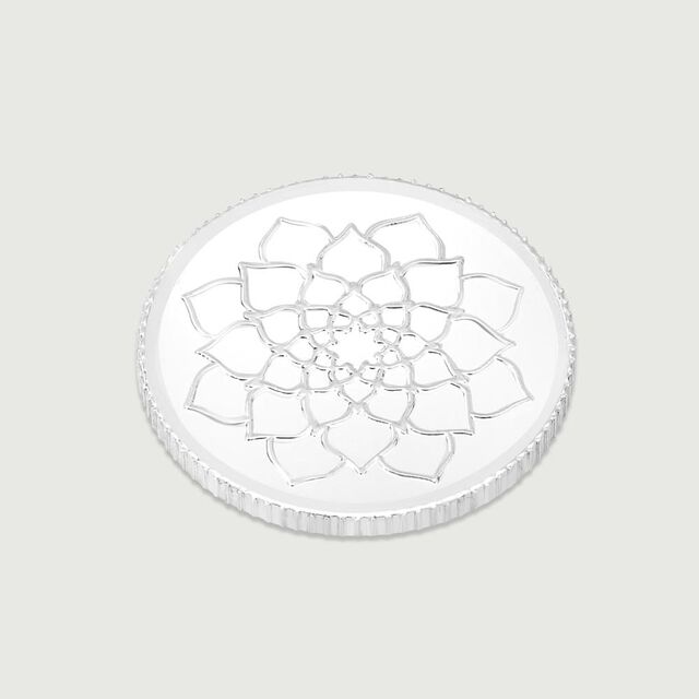 5 GM 999 Lotus Silver Coin,,hi-res image number null